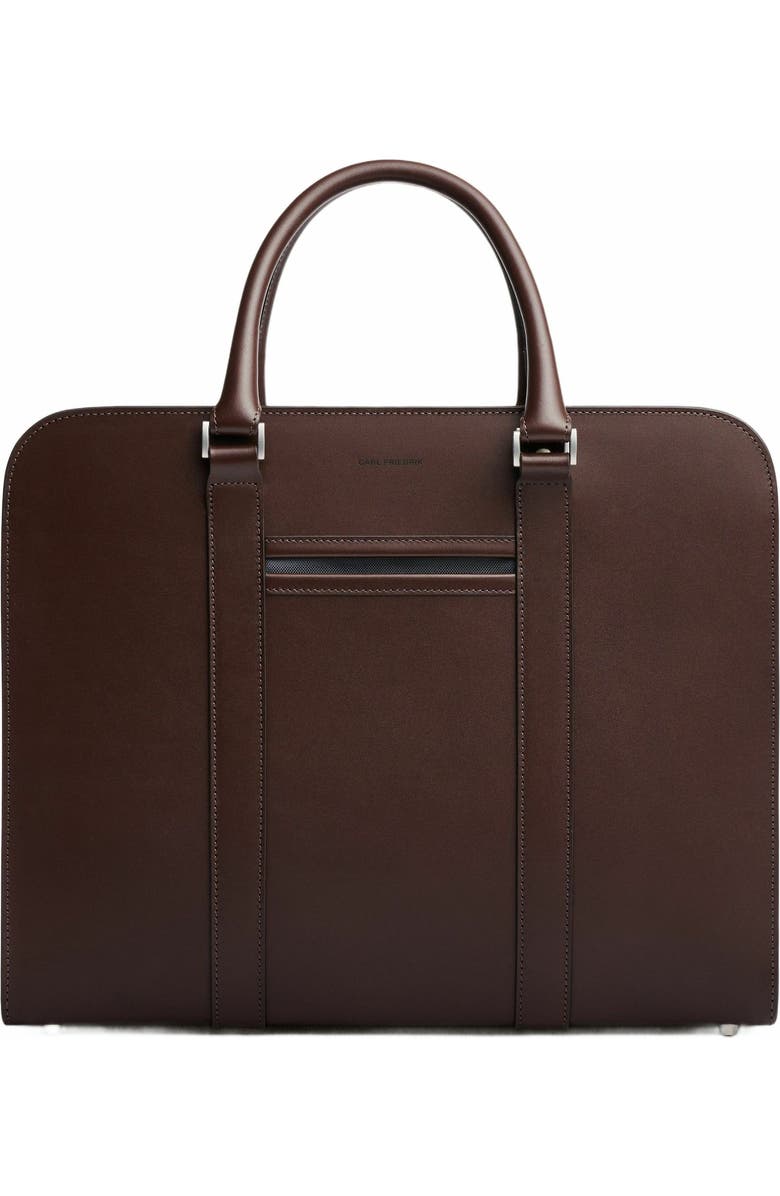 Carl Friedrik Palissy Double Briefcase, Main, color, Chocolate
