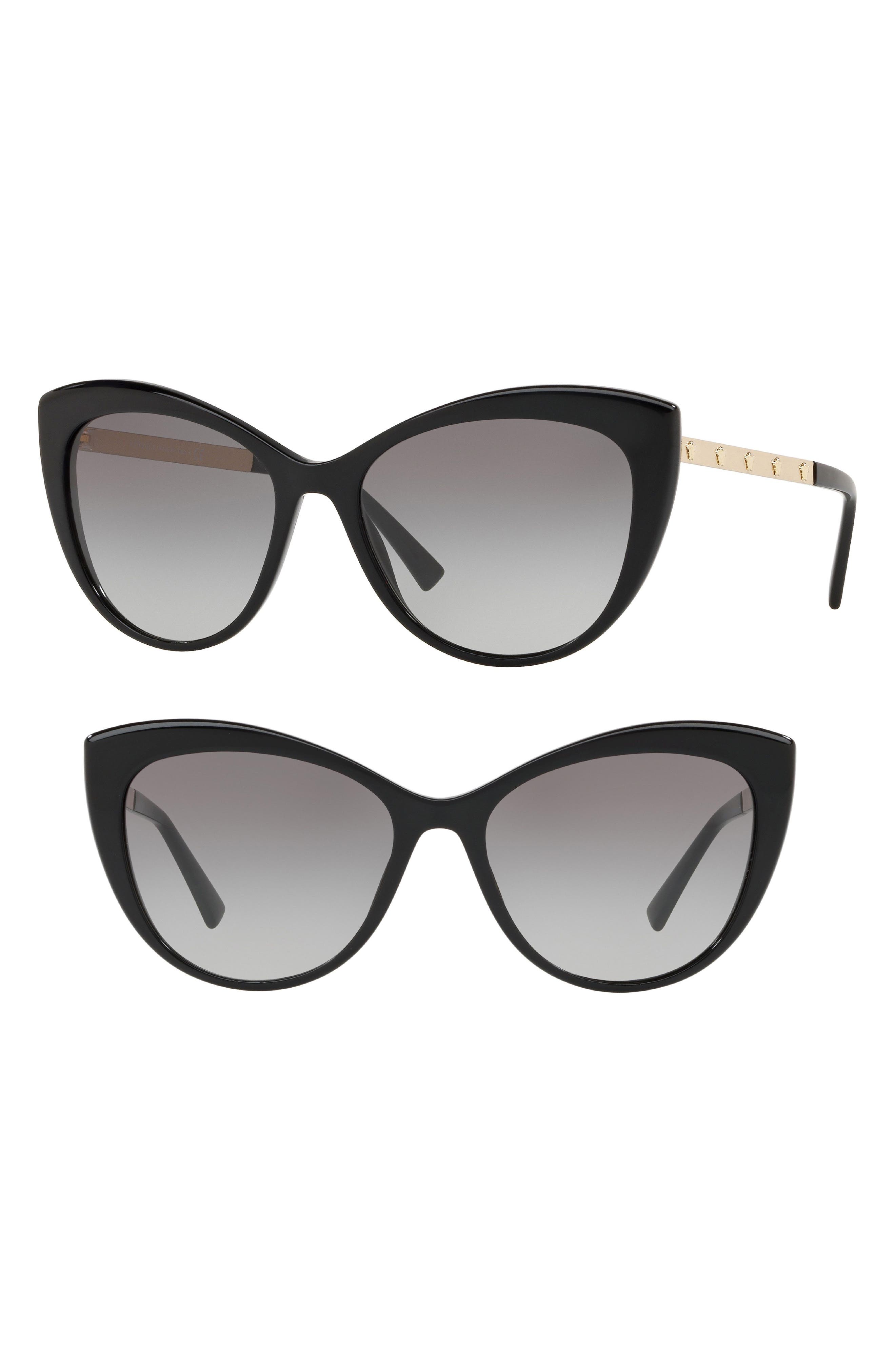 Versace Medusa 57mm Cat Eye Sunglasses