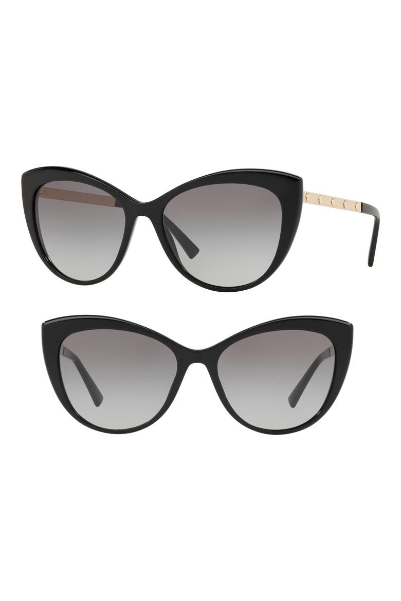 Medusa 57mm Cat Eye Sunglasses, Main, color, BLACK GRADIENT