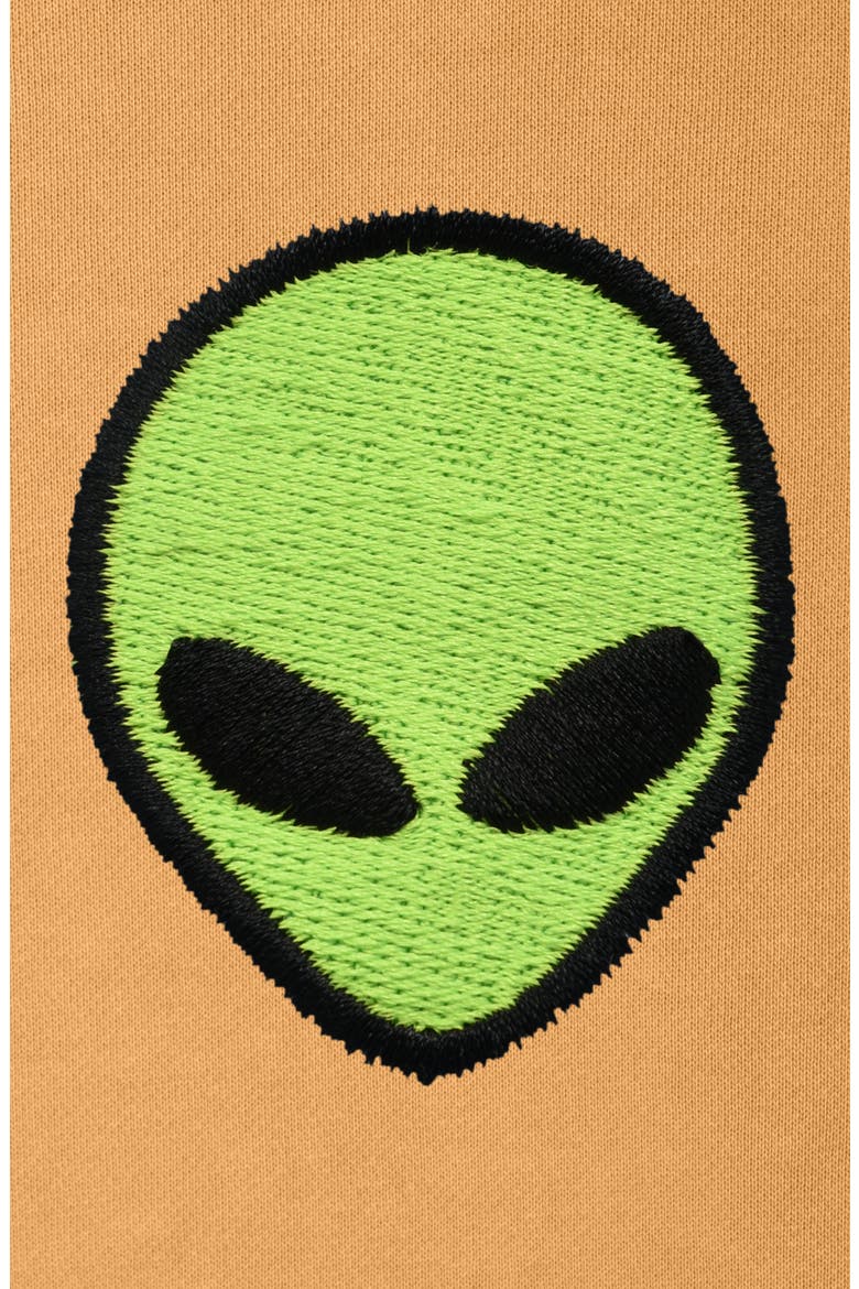 Alien Midweight Relaxed Hoodie, Alternate, color, Peanut