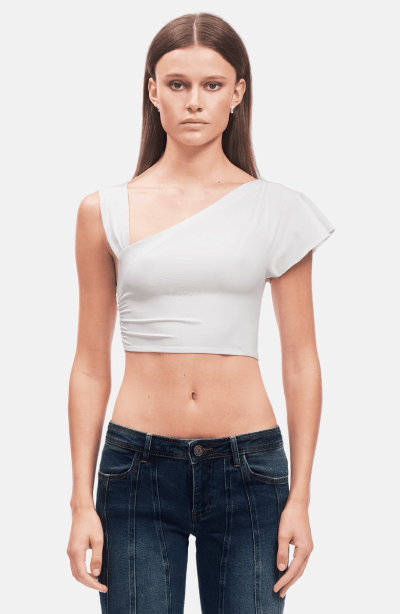 OW Collection MAE Crop Top, Main, color, White
