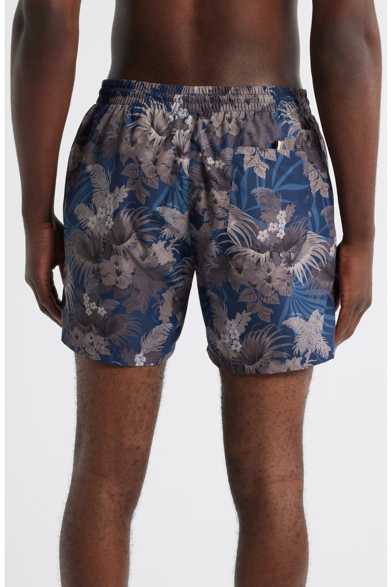 Piranha Swim Trunks, Alternate, color, MEDIUM BROWN
