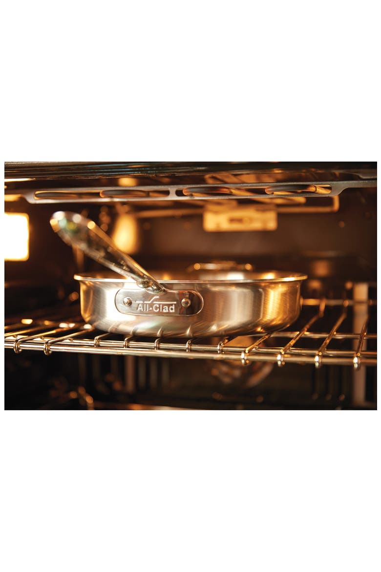 D5 Stainless Brushed 5-Ply Bonded 3-Quart Sauté Pan with Lid, Alternate, color, SILVER
