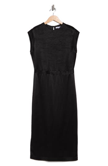 Derek Lam 10 Crosby Cantini Sleeveless Midi Dress In Black