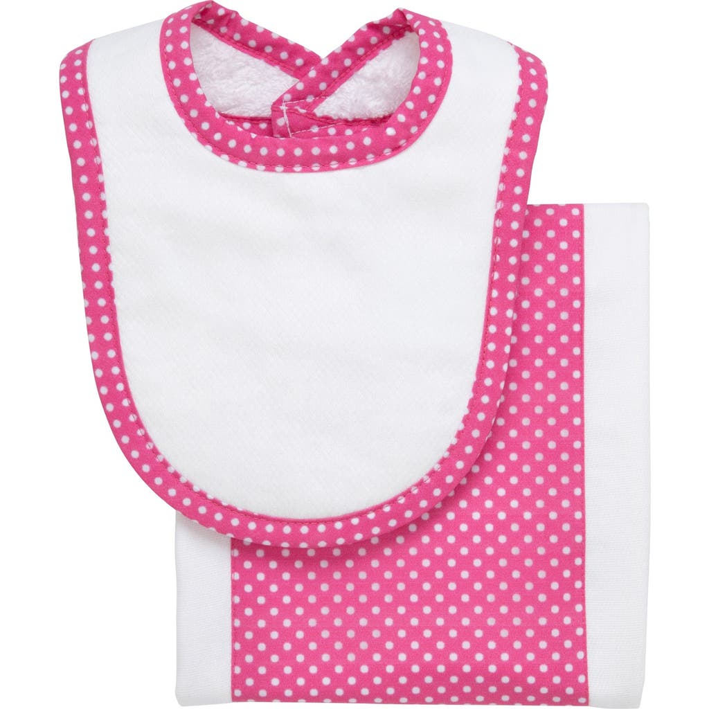 3 Marthas Dot Drooler Bib & Burp Set