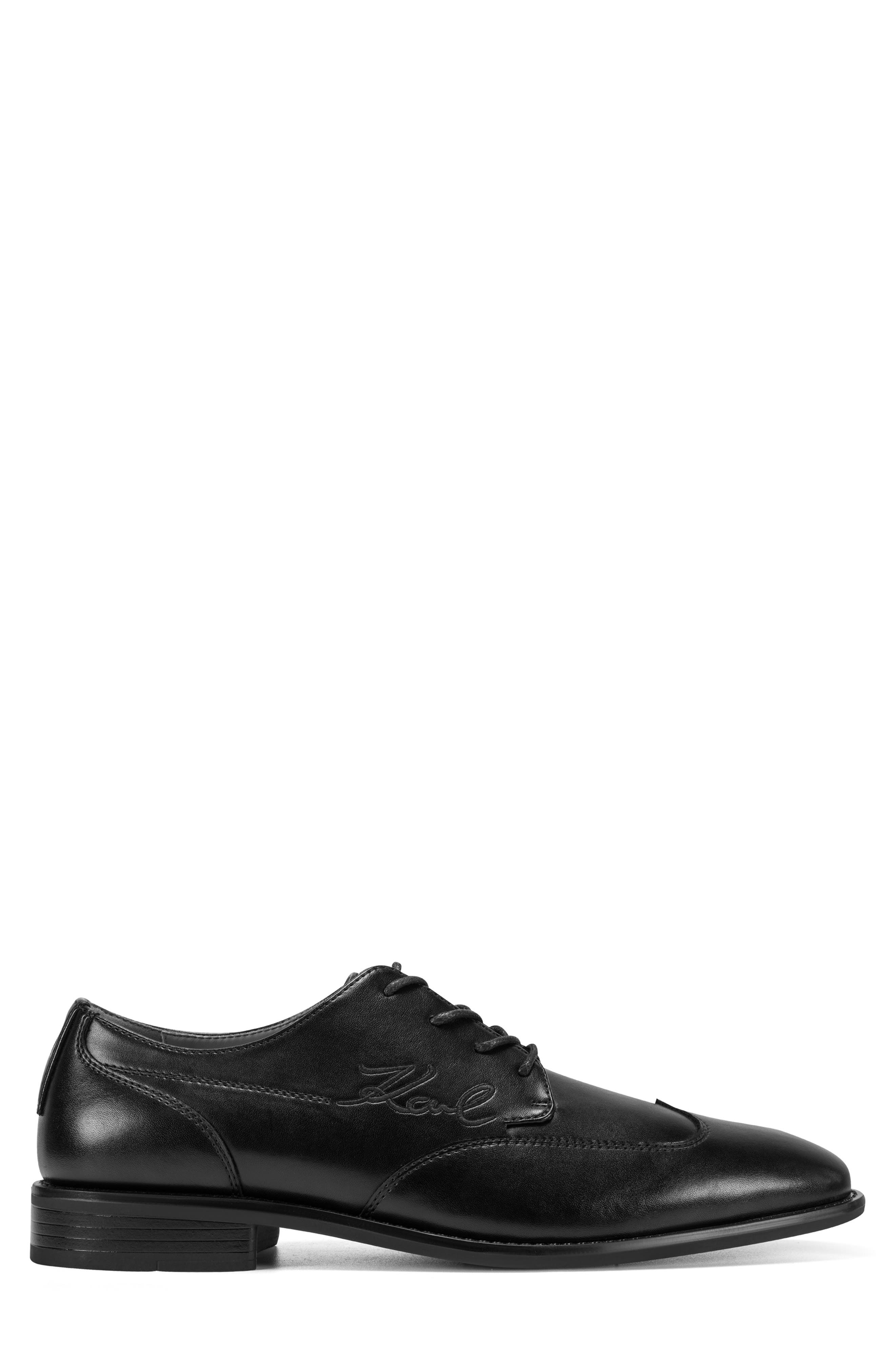 KARL LAGERFELD PARIS Frdo Wingtip Oxford, Alternate, color, Black