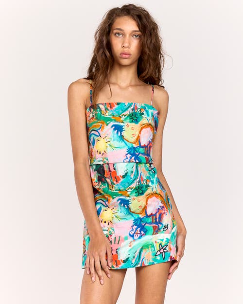 Romy Vibescent Mini Dress In Vibescent