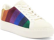 Kurt Geiger London Laney Crystal Stripe Platform Sneaker