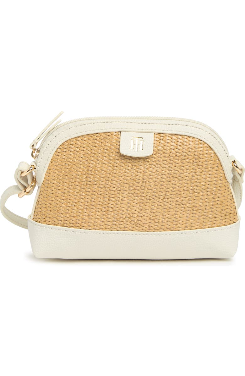 Tommy Hilfiger Ashley II Straw Dome Crossbody Bag, Main, color,