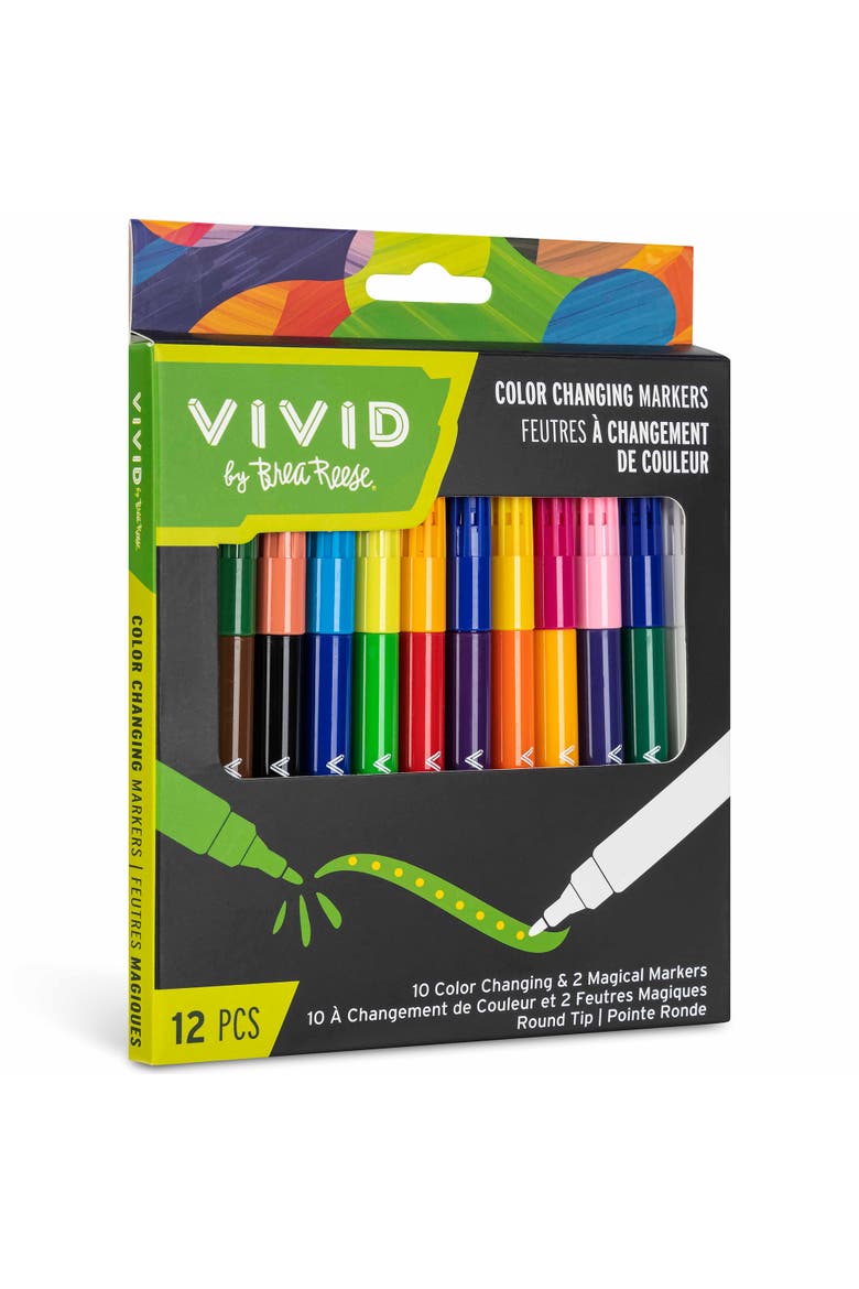 Color Changing Markers, 10 Color & 2 Magic Ink Markers, Alternate, color, Multicolored