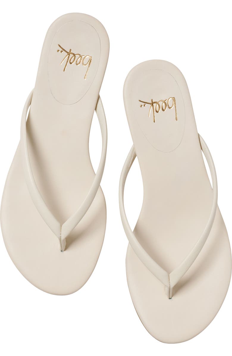 Beek Corella Kitten Heel Flip Flop, Alternate, color, Vanilla