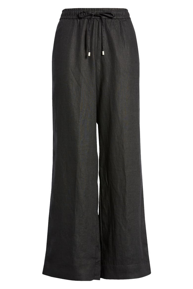 Two Palms Easy Linen Pants, Alternate, color, BLACK