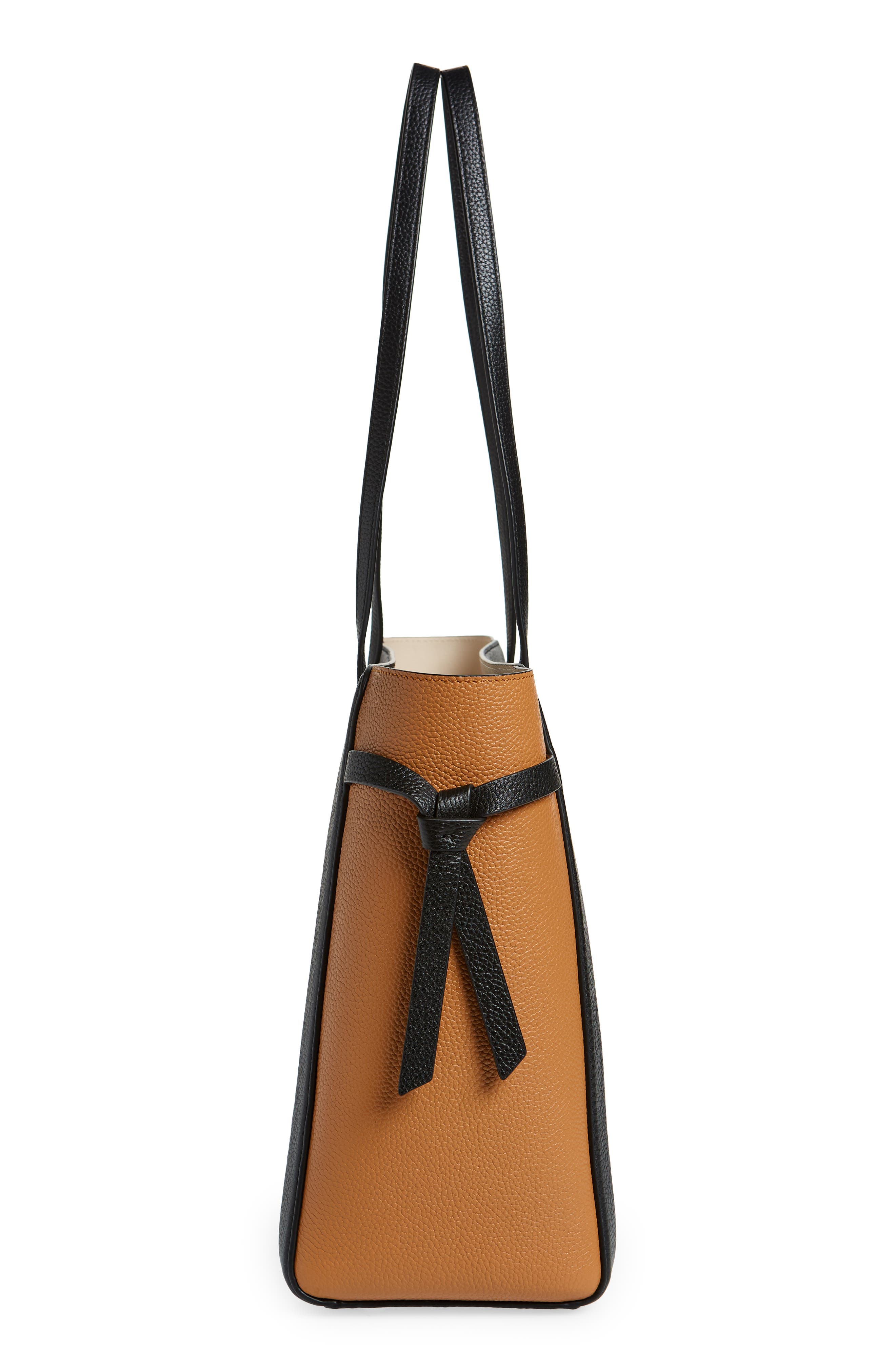 knott colorblocked pebble leather tote, Alternate, color, MILK GLASS MULTI