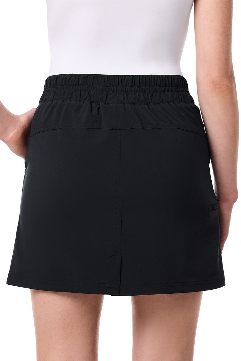 Mendocino Travel Skort with Built-In Shorts & Drawstring, UPF 50+ Sun Protection, Alternate, color, Black