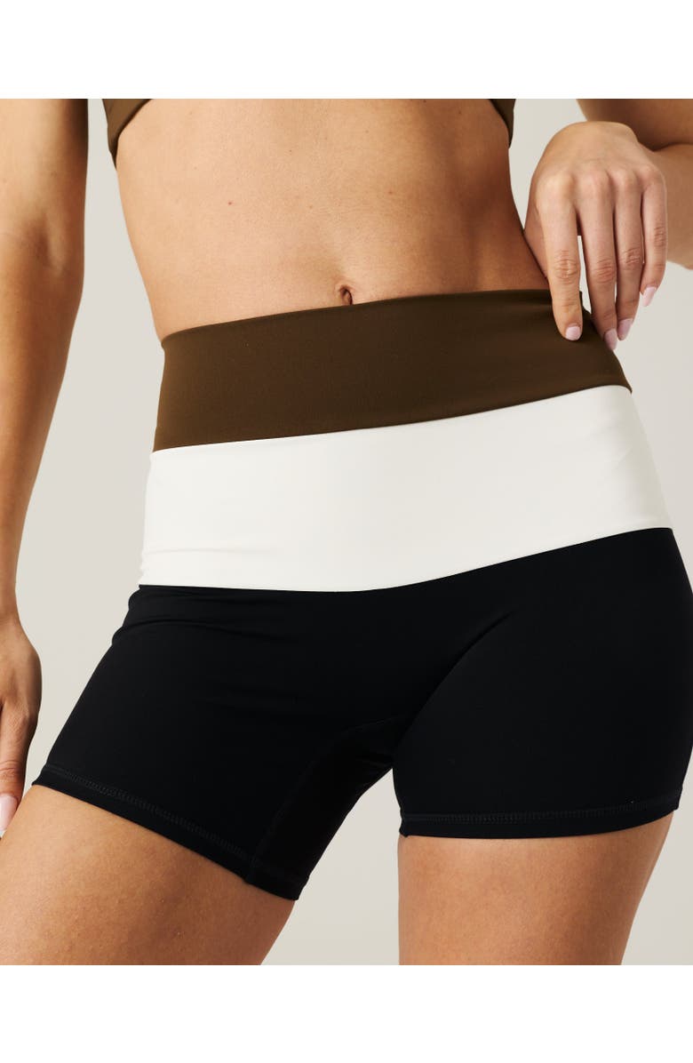 Daughter Lessons Cruise Shorts, Alternate, color, Brown Multi Color