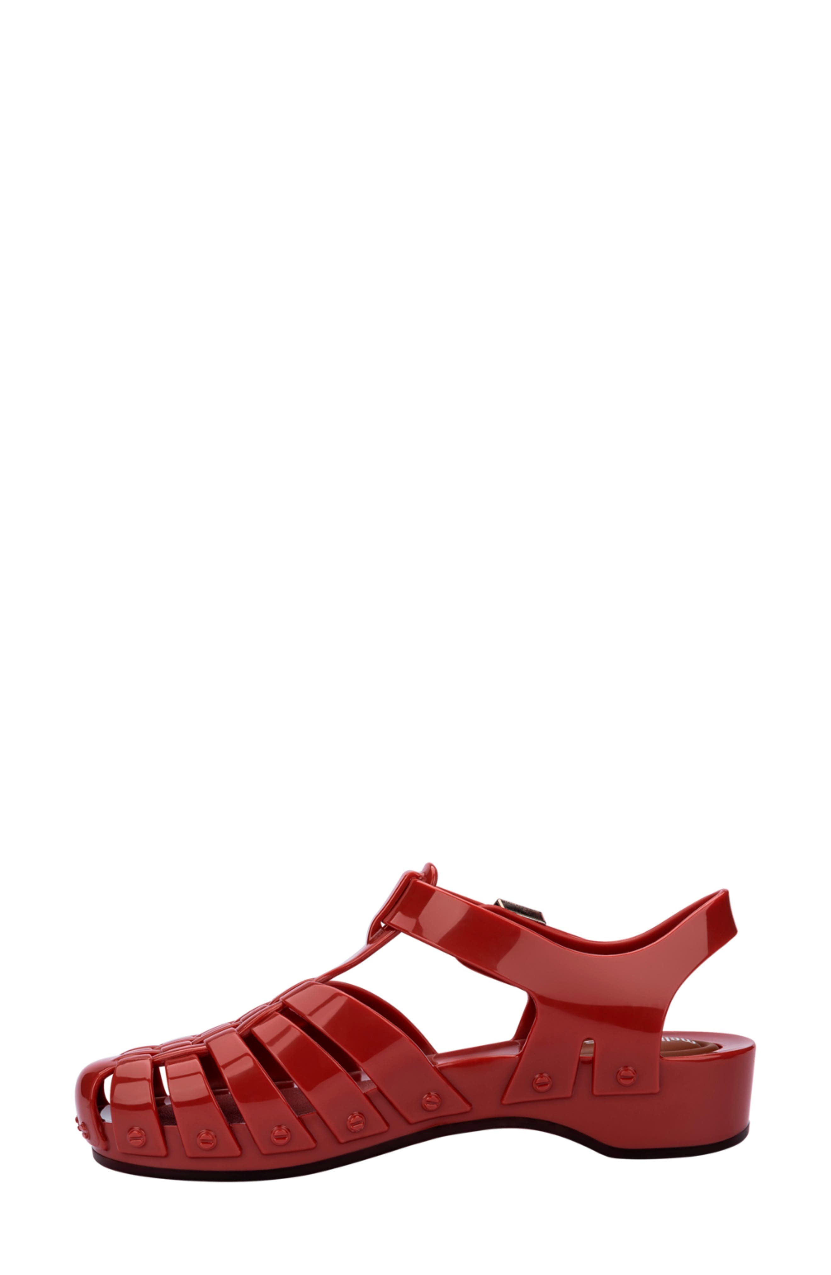 x Scholl Possession Pescura Ankle Strap Platform Fisherman Sandal, Alternate, color, RED