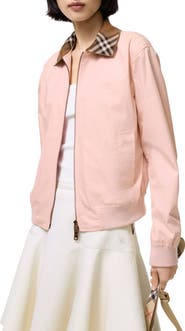 Burberry Hayfield Crop Cotton Tropical Gabardine Jacket