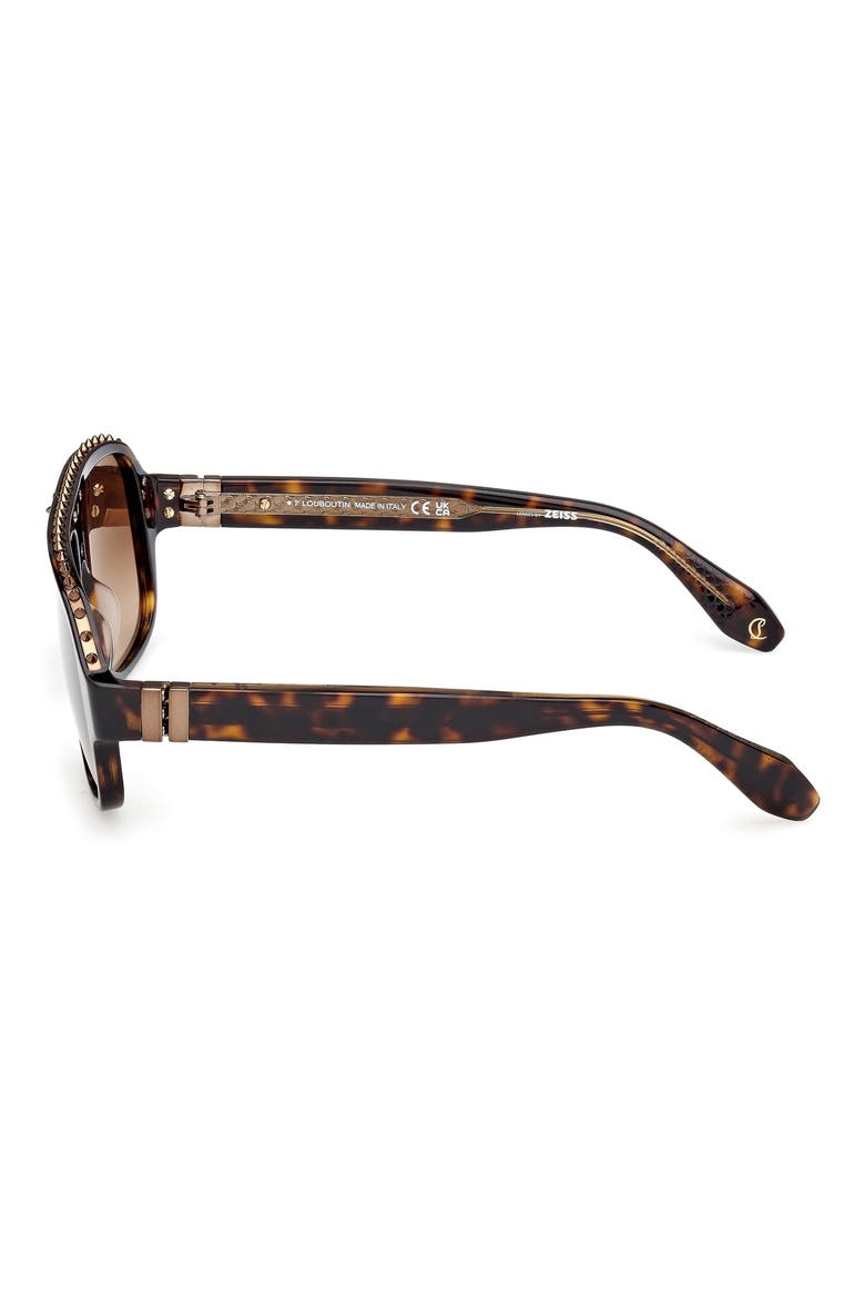 Roller 57mm Navigator Sunglasses, Alternate, color, HAVANA / BRONZE / ZEISS BROWN
