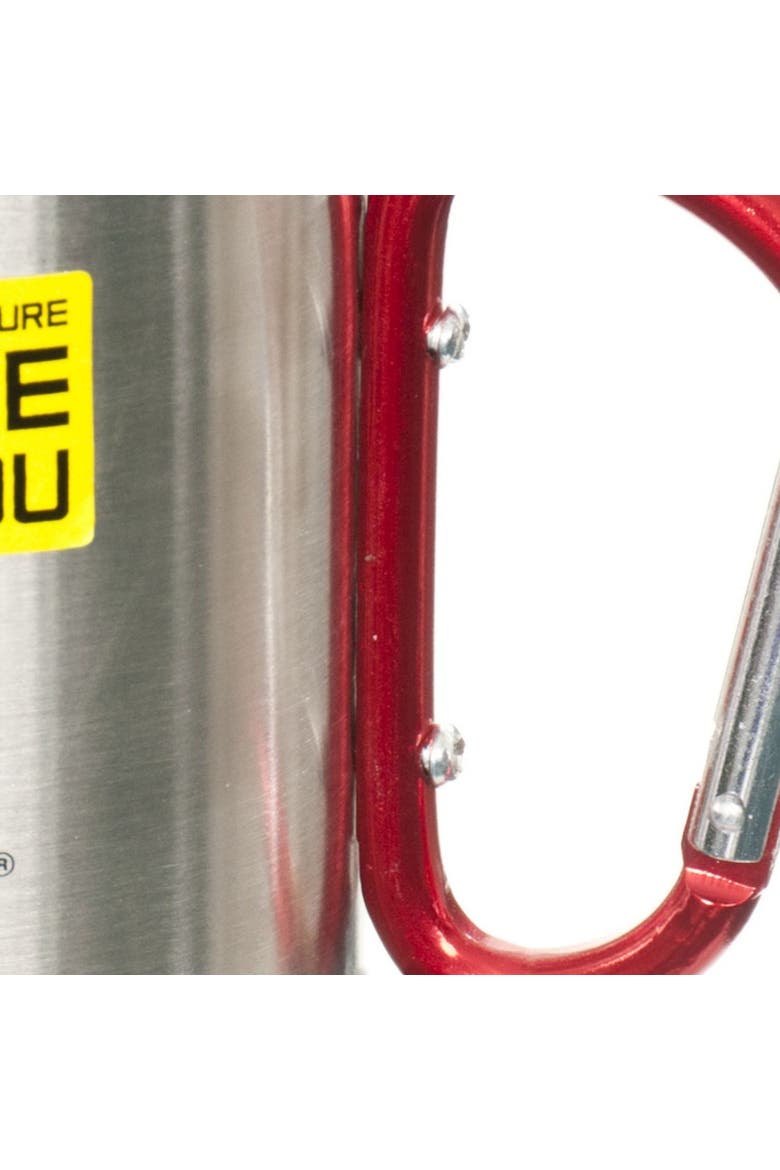Bruski Carabiner Clip Travel Cup/Mug, Alternate, color, Silver