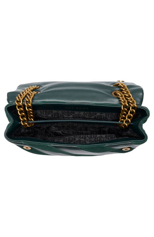 Kurt Geiger London Large Soho Leather Shoulder Bag In Green