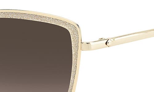 Kate Spade New York Staci 56mm Gradient Cat Eye Sunglasses In Brown