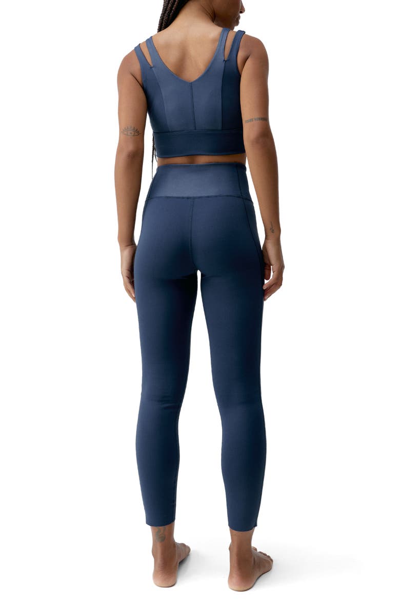 Maan Medium Support Performance Sport Top, Alternate, color, Sailor Blue