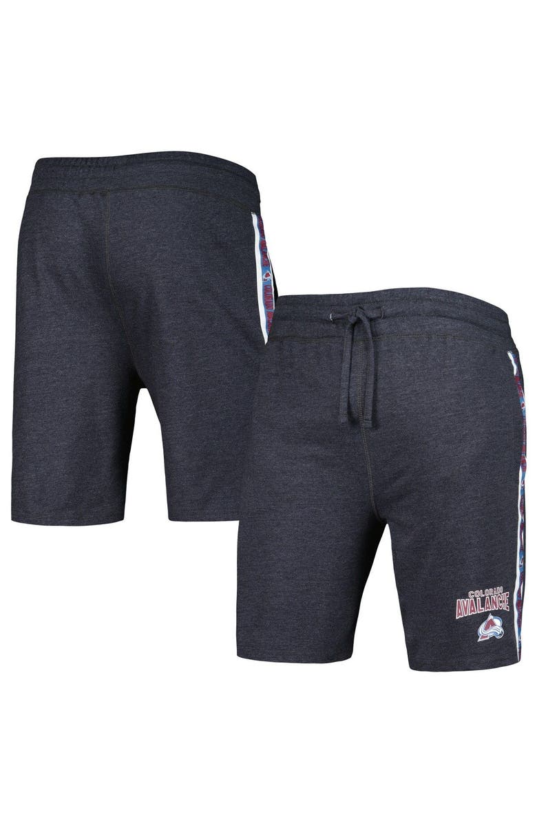 CONCEPTS SPORT Men's Concepts Sport  Charcoal Colorado Avalanche Team Stripe Shorts, Main, color, 