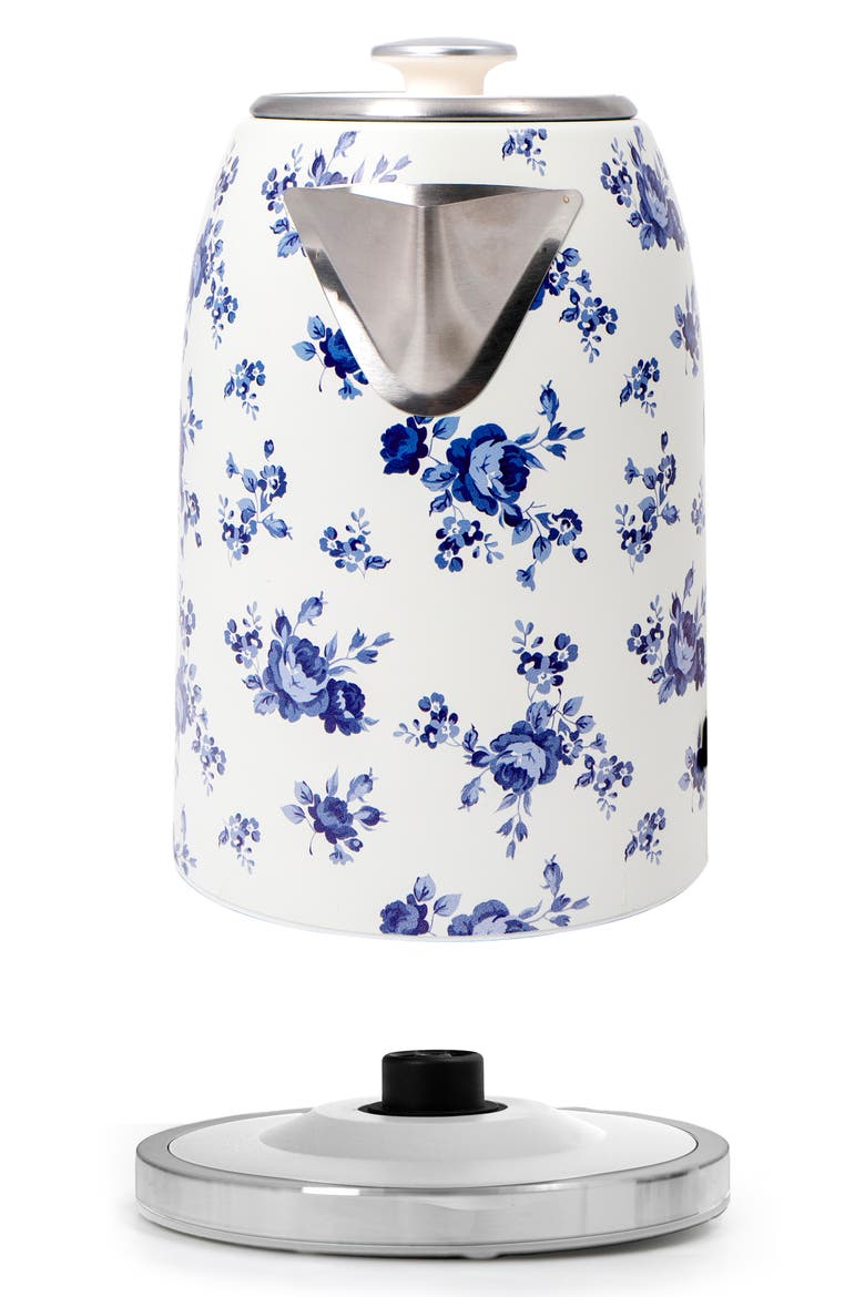 Floral Kettle, Alternate, color, BLUE