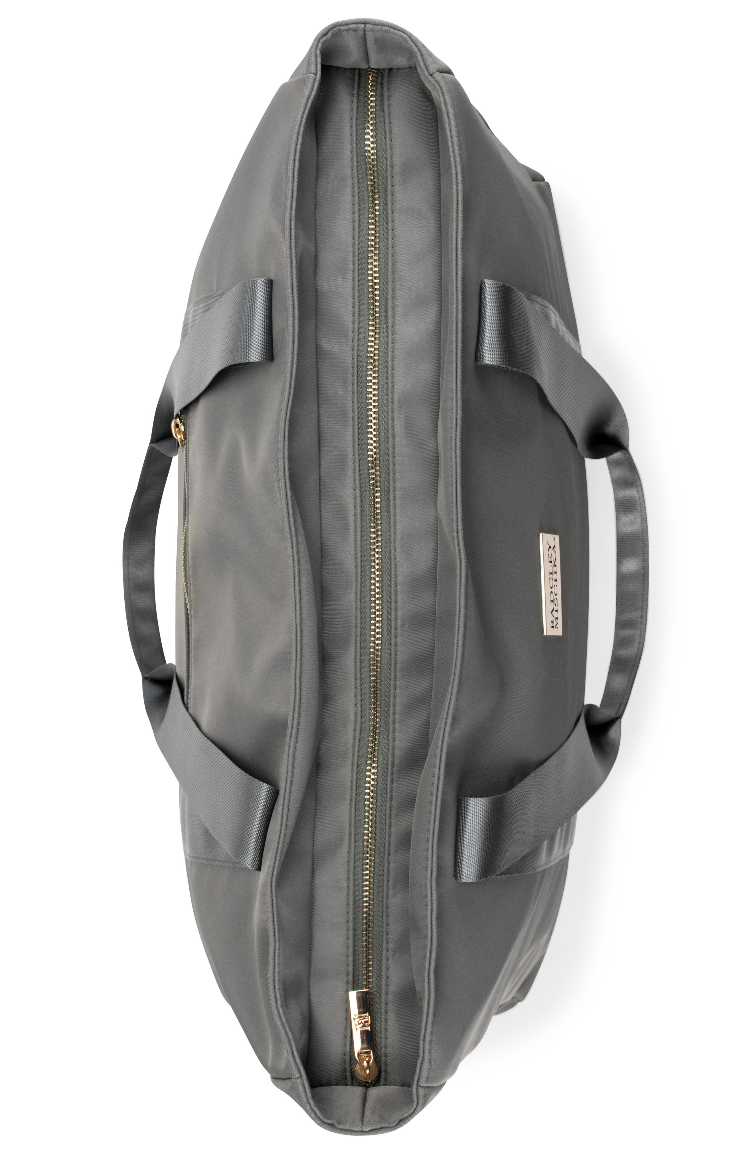Uncomplicated Nylon Weekender Duffel Bag, Alternate, color, Grey