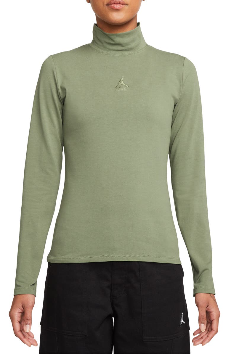 Jordan Mock Neck Long Sleeve Top, Main, color,
