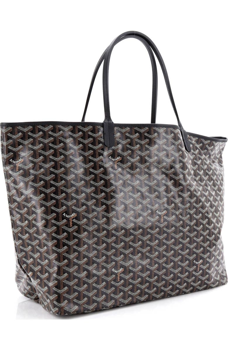 Pre-Owned Goyard Saint Louis Tote Coated Canvas GM, Alternate, color, Black