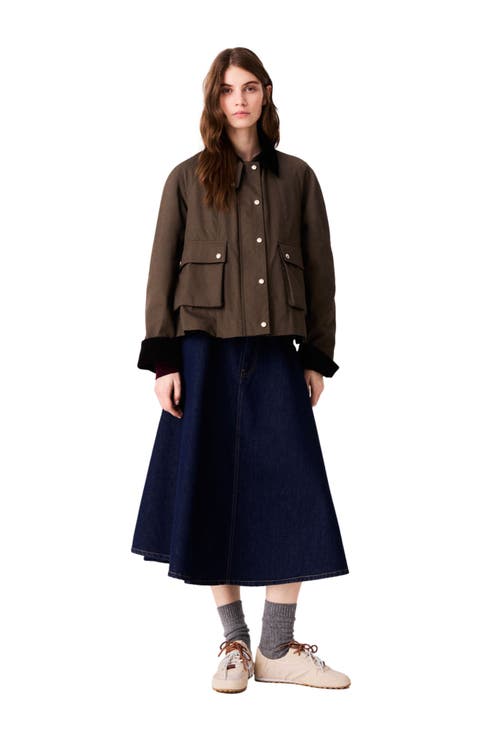 Cotton Trapeze Jacket