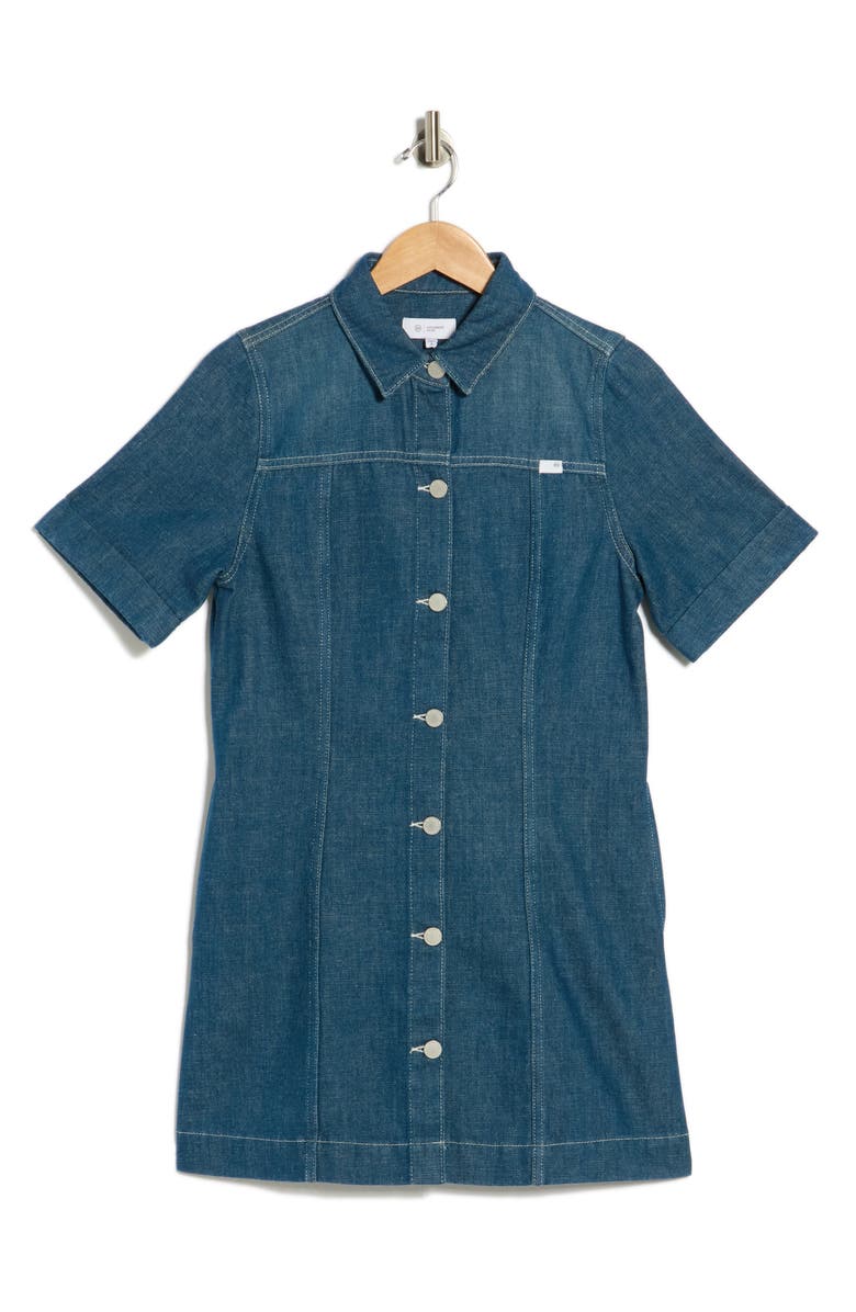 AG Glenn Denim Shirtdress, Alternate, color, Nolita