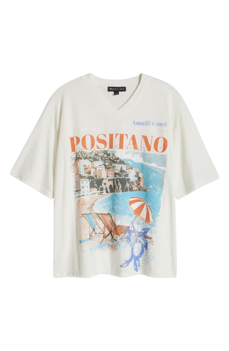 Vinyl Icons Positano V-Neck Graphic T-Shirt, Alternate, color, 