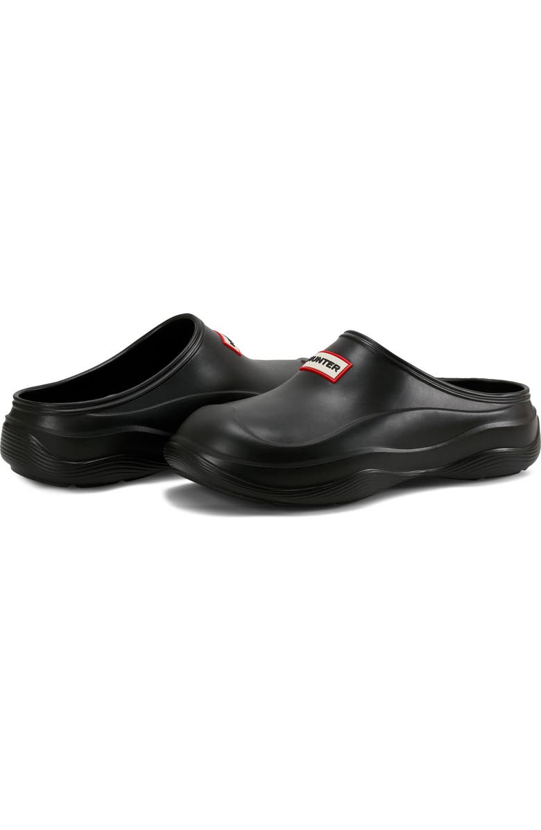 Hunter Elena Water Resistant Clog, Alternate, color, Black 001