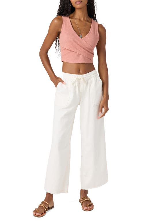 O'neill Sevie Drawstring Cotton Twill Pants In White