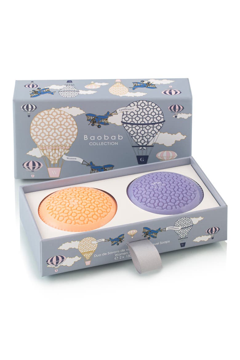 Women & Gentlemen Soap Gift Set, Alternate, color, PINK/ BLUE
