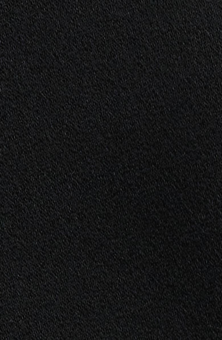 Michael Kors Collection Hansen Charmeuse Button-Up Shirt, Alternate, color, Black