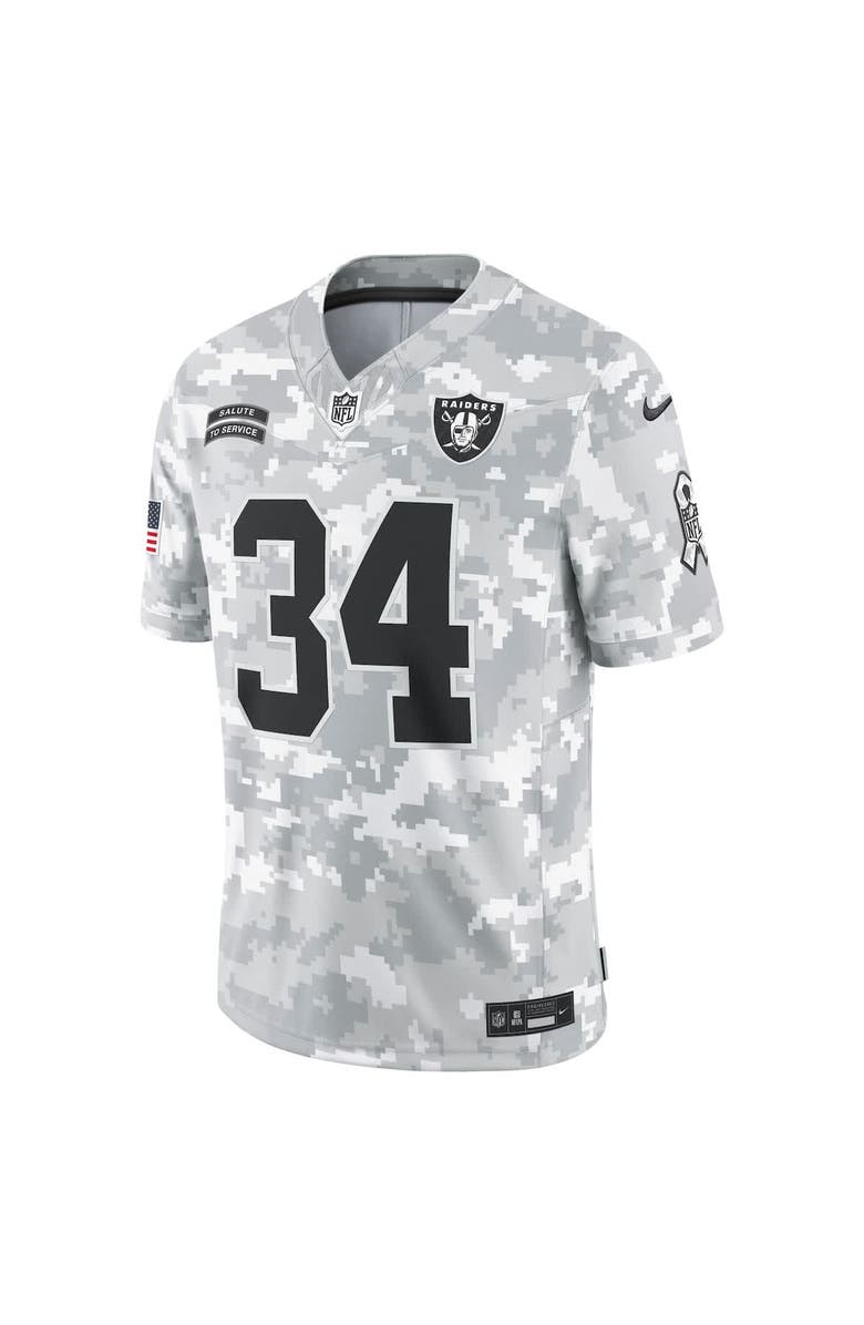 Nike Men's Nike Bo Jackson Arctic Camo Las Vegas Raiders 2024 Salute to Service Retired Player Limited Jersey, Alternate, color, 