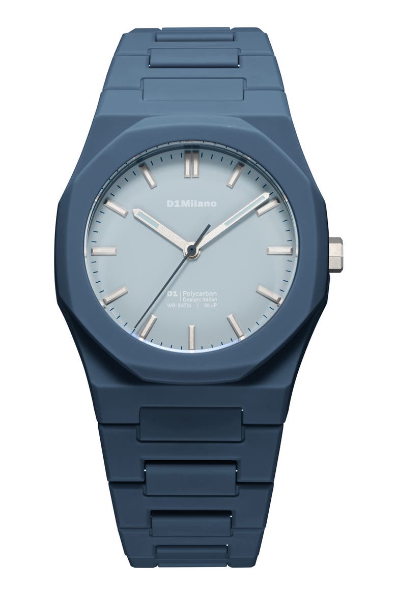 After Dark Polycarbon Watch, 40.5mm, Alternate, color, DARK BLUE