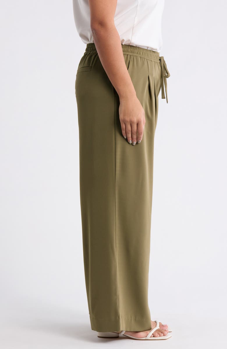 Lysse Mae Pleated Drawstring Pants, Alternate, color, Olive Leaf