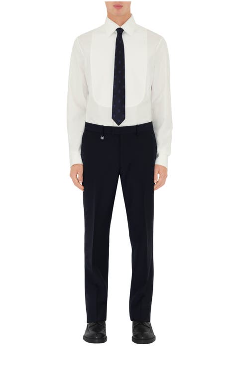 Wool Mohair Tailored Trousers