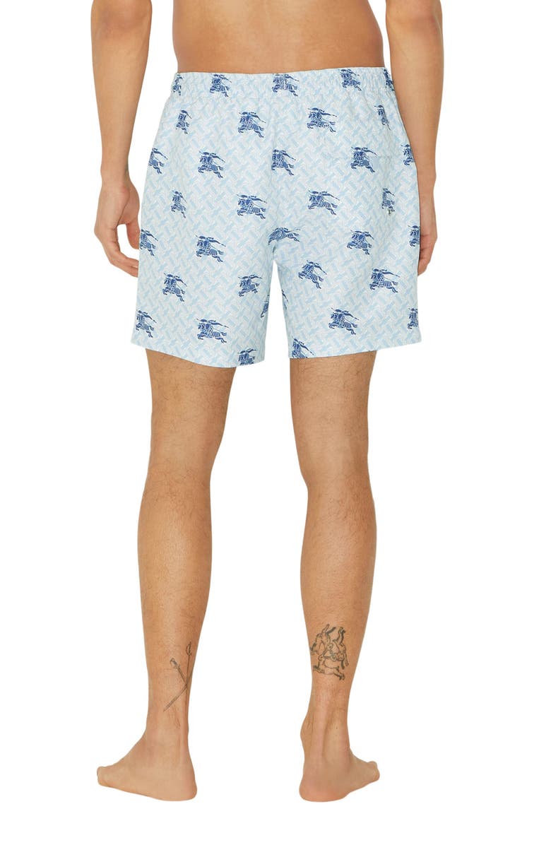 Burberry Martin Equestrian Knight TB Monogram Swim Trunks, Alternate, color,