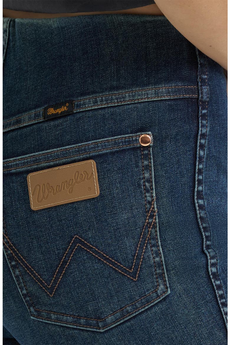 Western Flare Leg Jeans, Alternate, color, DARK