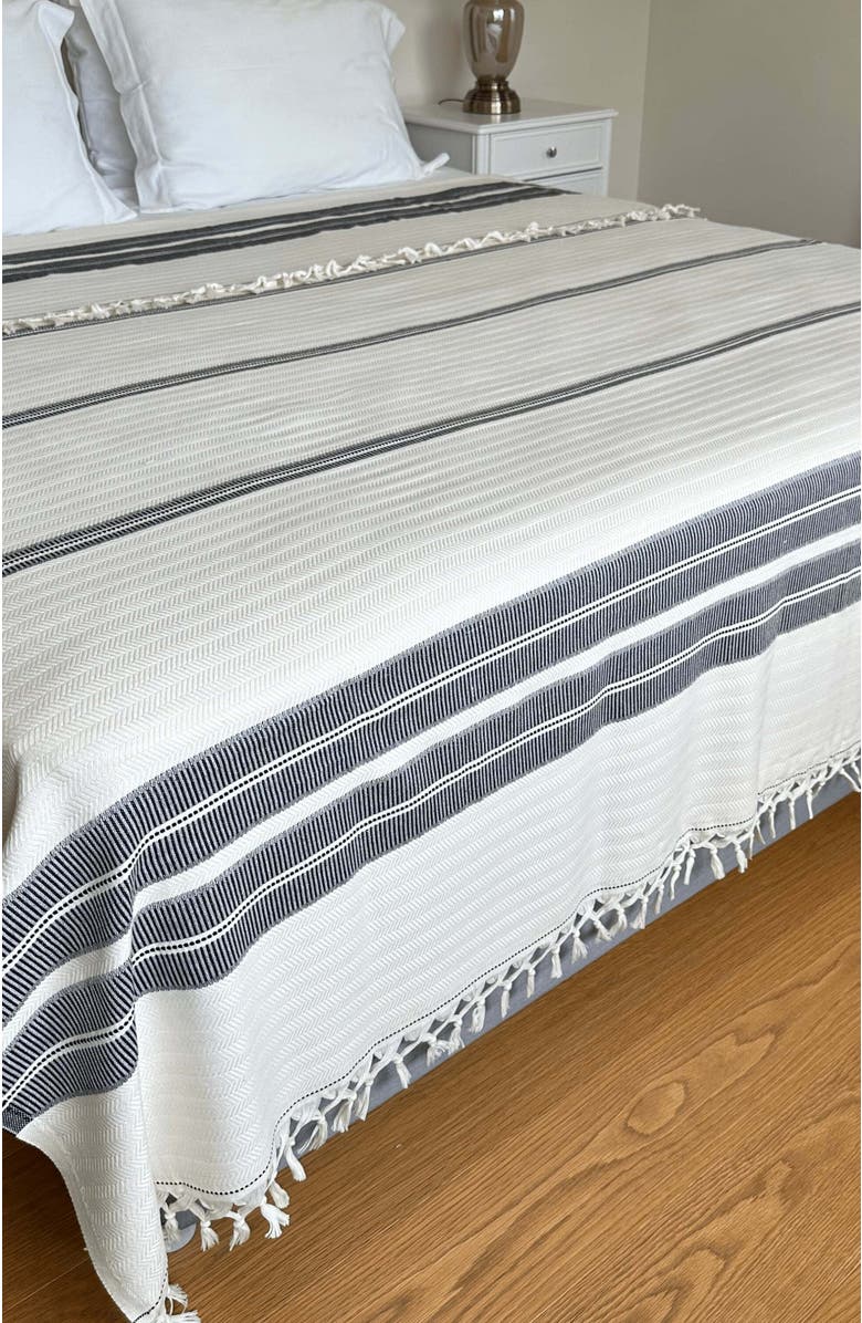 Olive & Linen Costa Turkish Blanket, Main, color, 