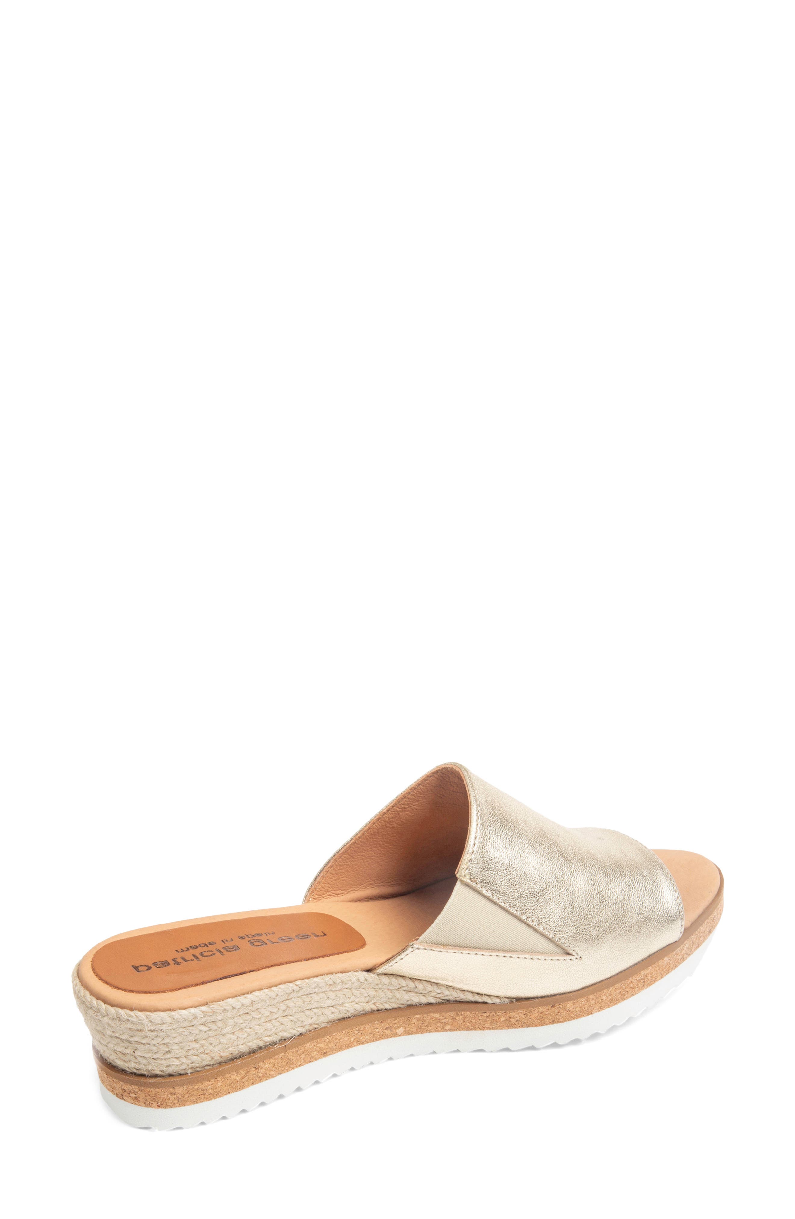 Cannes Sport Wedge Espadrille Sandal, Alternate, color, GOLD LEATHER