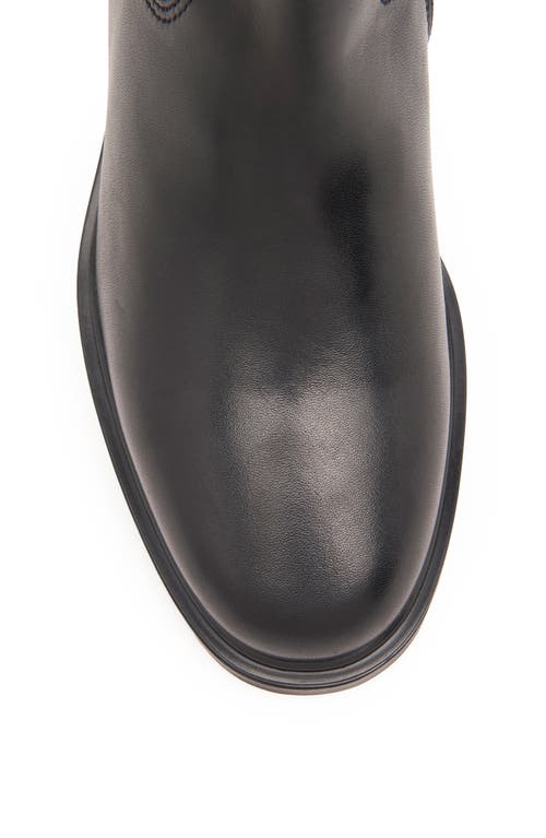 Nerogiardini Leather Buckle Tall Riding Boots In Black