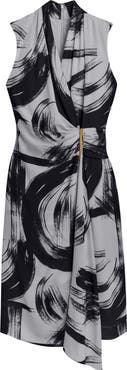Donna Karan New York Print Sleeveless Dress