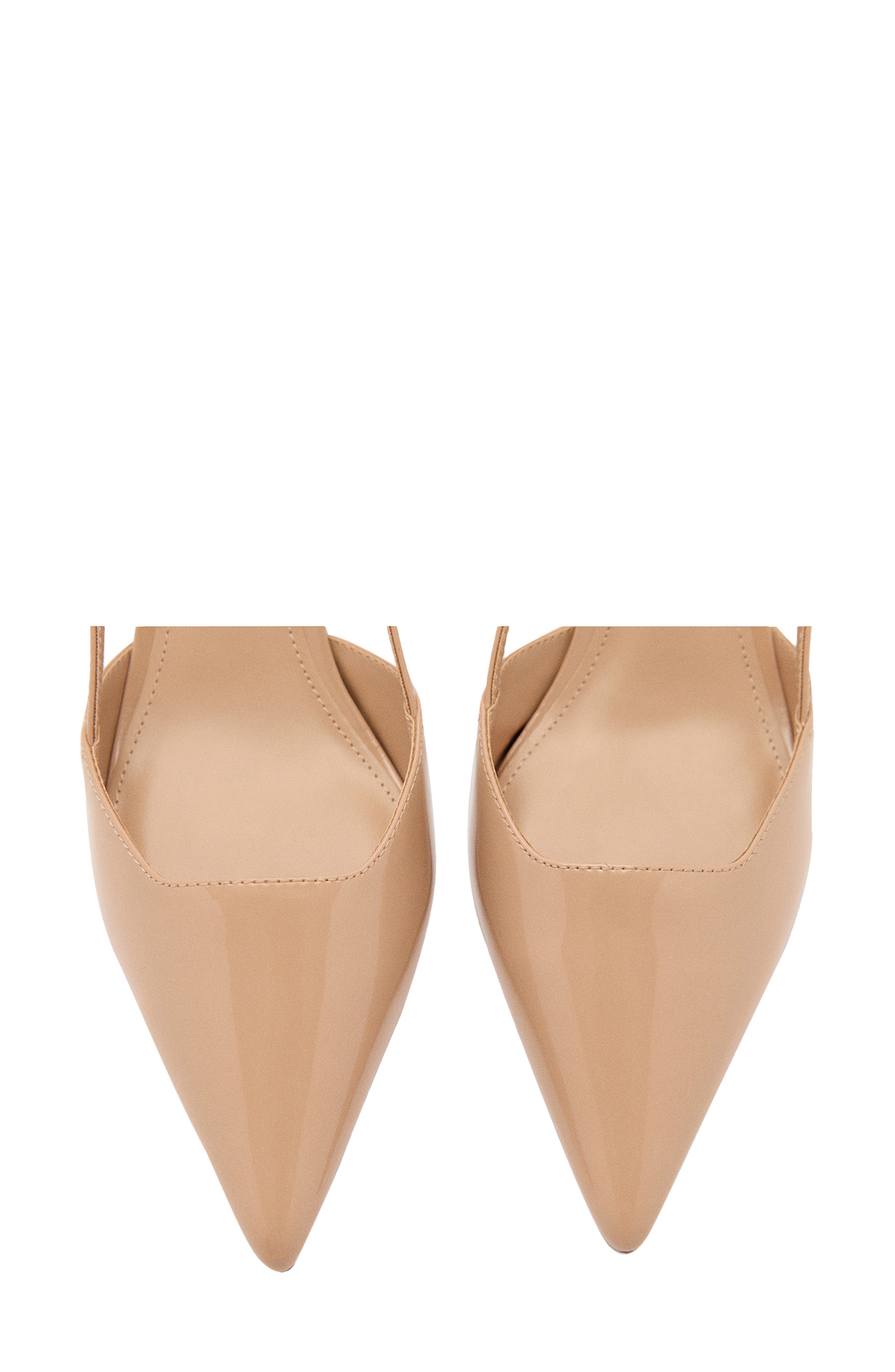 MANGO Slingback Pointed Toe Pump, Alternate, color, Beige