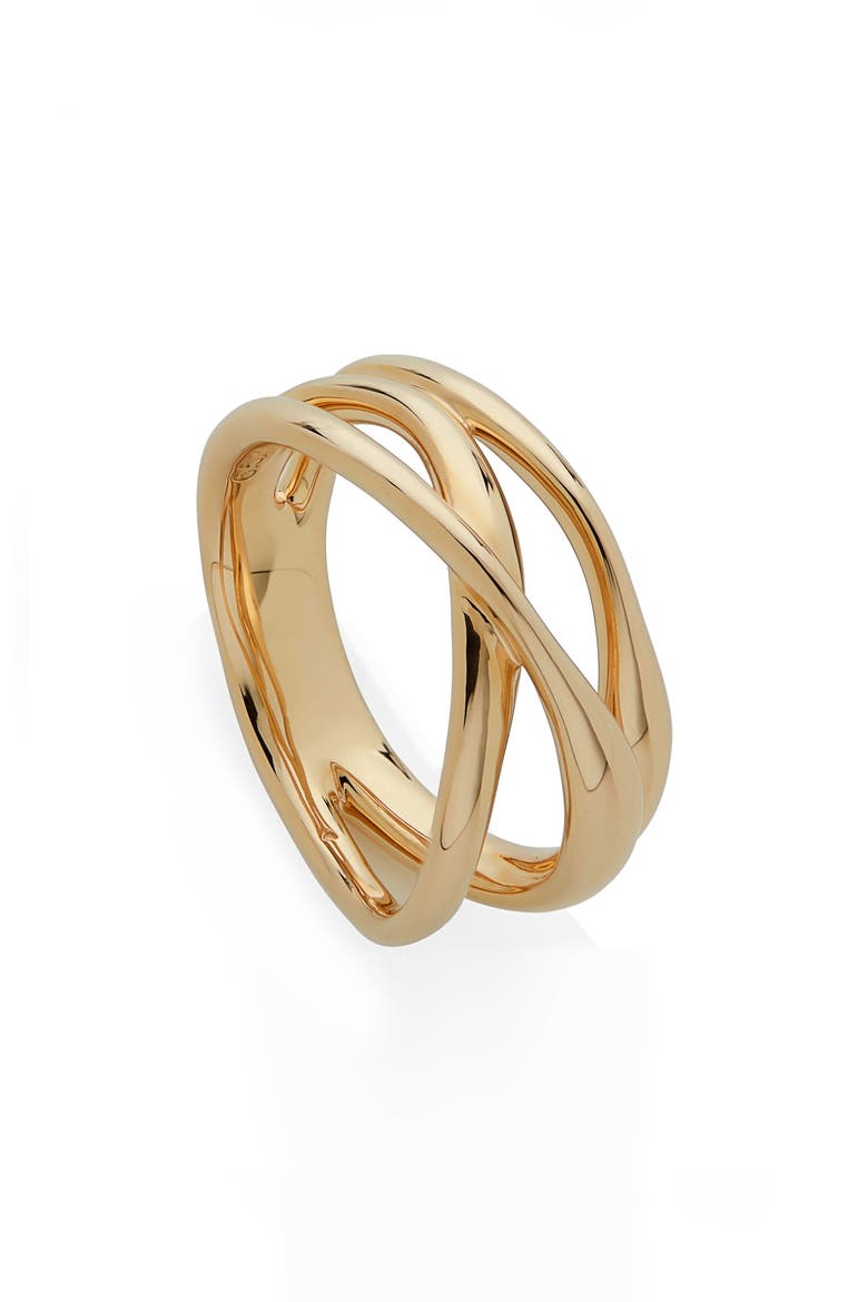 Nura Crossover Ring, Main, color, 18K GOLD VERMEIL